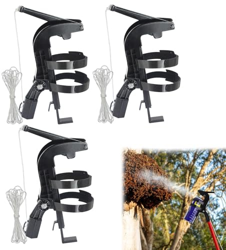 Sprühdosen Verlängerungsstangen Adapter, Sprühdosenverlängerung, Einstell-Sprühhalterungsadapter für Wespen/Hornissen/Bienenspray mit großer Reichweite, Sprühdosen Auslösegriff (3 Stück)