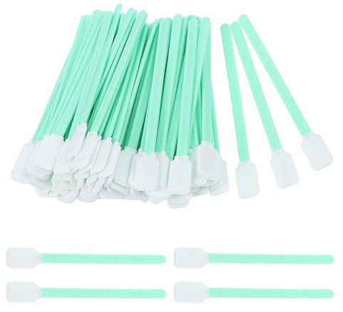 MWUMRCM 30 Pièces Bâtonnets de Nettoyage en Mousse, sans Poussière Tampons de Nettoyage en Mousse Bâton Éponge pour Imprimante à Jet d'encre Tête d'impression, Caméra, Lentille Optique