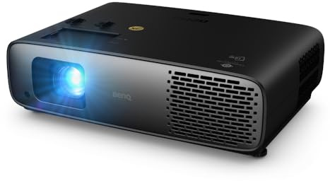 BenQ W4100i 4K HDR Smart Home Theater Projector, 3200 Lumens, 100% DCI-P3, Rec.709, Factory-Calibrated, Android TV with Netflix, 4-Way Lens Shift, HDR10+ & HLG Support, LED Long Lifespan