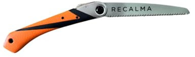 Recalma Segaccio per Potatura Pieghevole 210 mm – Lama SK5 Temprata per Tagli Precisi di Legno e Rami – Utensile da Giardino Ergonomico e Sicuro per Campeggio e Fai-da-te