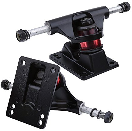 VGEBY Set di Camion Skateboard di Thunder, Truck per Rotelle Skateboard (Colore : Nero)