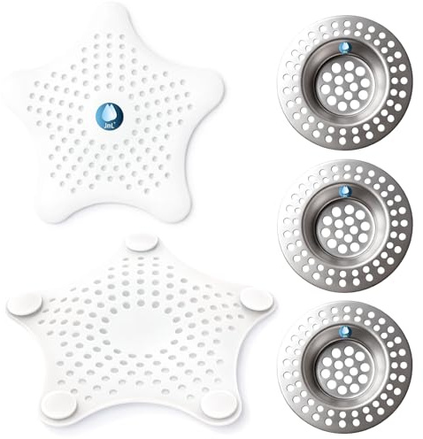 Lot de 4 Attrape-Cheveux Douche JaMoonLBV JmL® Marque Française