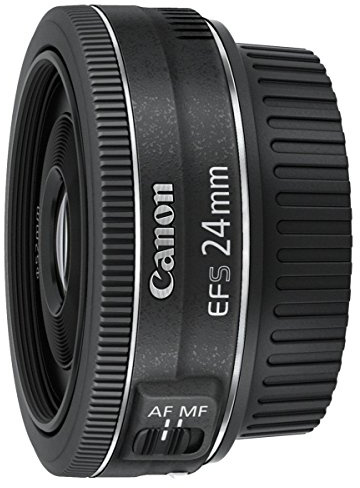Canon EF-S 24 mm f/2.8 STM Lens - Black (Refurbished)