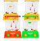 4 Stück Handheld Wasserspiel Arkade Wasserring Wassertische Basketball Fischringe Lustig Spiel für Verschiedene Altersgruppen für Kinder Erwachsene Geschenke, Ohne Wasser (Schicker Stil)
