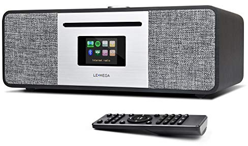 LEMEGA MSY5 CD Player,FM Digital Radio,Internet Radio,Spotify Connect,Bluetooth Speaker,Stereo Sound,USB Charging,Clock Alarms,Remote&App Control
