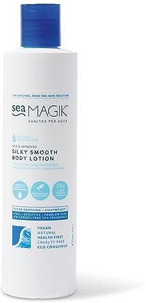 Sea Magik - Natural Body Lotion, Scented Body Moisturiser for Dry Skin, Eczema, Psoriasis, and Sensitive Skin, with Hydrating Dead Sea Salt, Lightweight, Vegan, Cruelty Free (300ml)