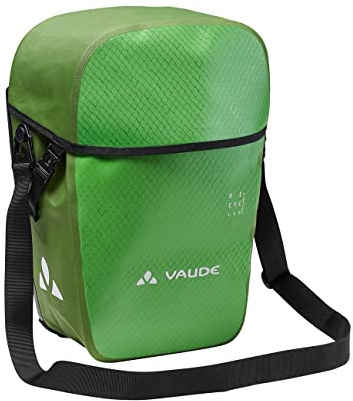 VAUDE Aqua Back Pro Single Fahrradtasche, wasserdicht – Rot | Wasserdichte Fahrradtasche für Gepäckträger – 24L Satteltasche mit QMR 2.0 System – Made in Germany
