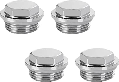 3/4 Manual Air Vent Valve, Radiator Air Vent Bleed Plug Valve with O-Ring Sealing Gasket, Central Heating Radiator Air Vent, Set of 4