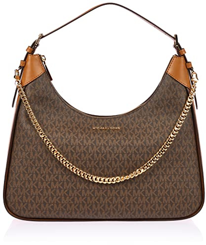 Michael Kors Women LG HOBO Shldr Wilma Bag, BRN/Acorn