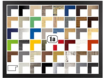 Montana Deluxe Bilderrahmen Posterrahmen 80x121 cm Puzzlerahmen Schwarz Gemasert Farbgruppe D Klares Kunstglas