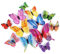 Kireida® Lot de 24 autocollants muraux 3D en forme de papillon avec aimants pour décoration de fête, chambre à coucher, chambre d'enfant, mariage et plus encore