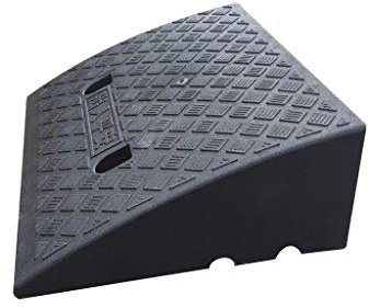 ANSNOW Servicerampen, Robuste Dreieckige Kunststoffkissen Für Den Außenbereich, Rutschfeste Rampen, Hotel-Supermarkt-Bordsteinrampen, Größe: 50 X 40 X 17 cm/Schwarz/50 * 40 * 17Cm