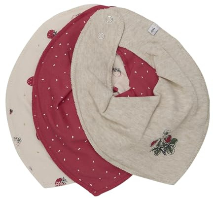 Pippi made with love Unisex Baby Bandana Bib Girl -Aop (3-pack) Baby dreieck Lätzchen (3er Pack)