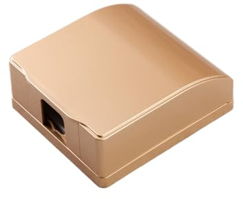 CTForest Gold Steckdosenschutzbox, Regenschutz für Steckdosen aus Kunststoff, Schützt die Steckdose vor Umwelteinflüssen wie Staub und Feuchtigkeit