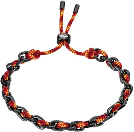 LOTUS STYLE Pulsera Hombre y Mujer Acero Inoxidable 316L Brazalete de Diseño Sofisticado, Confortable y Resistente al Agua - Negra - Unisex 240.00 mm LS2376-2/4 - Regalo de Cumpleaños, Día del Padre