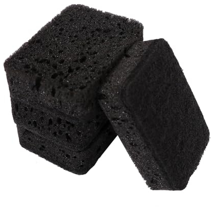 JINJUMEI 4 Stück Küchenschwamm Spülschwamm Magischer Radierschwamm Schmutzradierer Reinigungsschwamm Geschirrschwamm Putzschwamm mit Scheuervlies für Küche, Zuhause, Wand, Waschbecken, Badezimmer