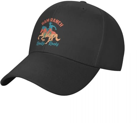 Baseballmütze Basecap Ram Ranch Really Rocks, Ram Ranch, Ram Ranch Lyrics Baseballkappe Sonnenschutz Solarhut Strand Sonnenhüte für Damen und Herren