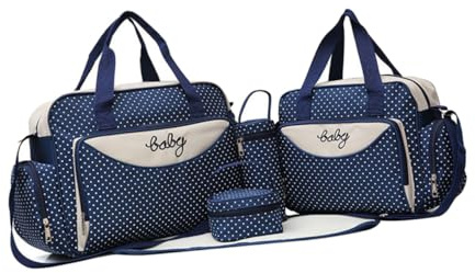 BESPORTBLE 1 Satz 5 Stück Babytasche Reisetasche für Frauen Handn für Mama Multifunktions-Mumienn tragbare Mama-Multifunktions Blue