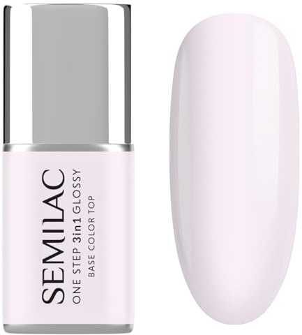 Semilac UV-Nagellack 3in1 One Step Glossy S252 Milky Pink 7 ml
