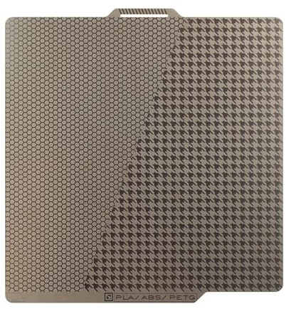 Toaiot BambooLab A1 X1C X1 X1E P1P P1S : Nid d'abeille hexagonal lisse + Hologramme Plaid Feuille d'acier à ressort flexible double face 257x257mm Plateforme d'imprimante 3D mise à jour Plaque de cons
