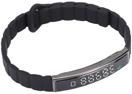 Annadue Bracelet Connecté Intelligent, Tracker d'Activité Fitness avec Compteur de Pas, Étanche, Prise de Photos à Distance, Noir