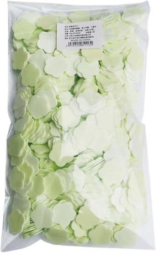 Mooff 1000 Sheets Portable Disposable Paper Soap Portable Travel Hiking Washing Hand Bath Toiletry Paper Soap Sheets Portable Gentle Soap Papers for Soap Fragrance (1, Green)