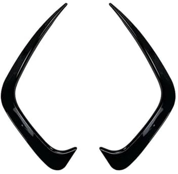 Minigonne Laterali Splitter Rivestimento Per Aletta Paraurti Posteriore Per BMW Serie 3 G20 G28 318i 320i 325i 330i 2019-2020, Spoiler Ala Splitter Laterale, Canard(Nero)