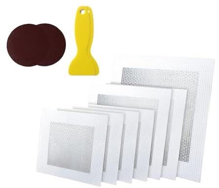 Set di toppe da parete in fibra di vetro in alluminio di tipo pesante con strumento di levigatura per il ripristino delle superfici di cracking Foglio di toppe da parete in alluminio