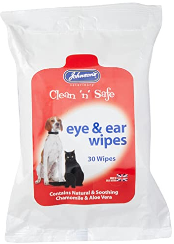 Johnsons Clean & Safe Eye & Ear Wipes 30 pack, 50 g
