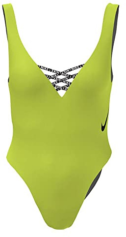 NIKE Costume Donna Intero Mare NESSC254 (S, Verde Lime)