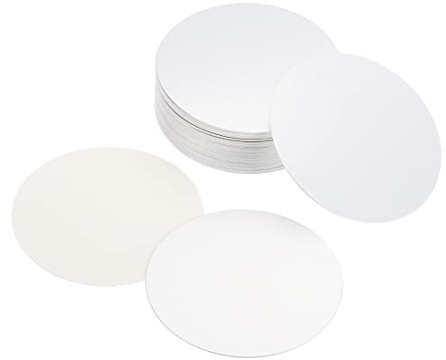 PATIKIL 80mm/3,15 Aluminio Lámina Tapa Revestimiento, 150 Paquetes Resistente Manipulación Inducción Calor Sellador Sellado Revestimientos para PET Plástico Botella Tarro Tapa