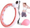 LEAFIA Smart Fitness Reifen, Ruhig Hula Hoop Gewichtsverlust, mit Smarten Zähler, magnetische Scheibe, und 16 Abnehmbarer Einstellbar Breit Bewegliche Reifens, für Kinder Erwachsene Anfänger