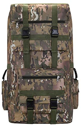 SHTGOI Sac à dos tactique de grande capacité de 120 l - Sac d'escalade étanche - Sac à dos pour fan d'armée - Sac à dos de voyage - Sac à dos de trekking pour les voyages, le cyclisme, l'escalade, le