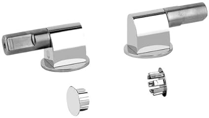 Gessi 316 Charnières avec dispositif dabaissement automatique et caches latéraux pour WC suspendu, 37584149, 37584149, Colorazione: Ottica Finox