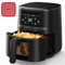 Aptliton Air Fryer, Oil-Free Touch Screen 4.5L Air Fryer with Low Noise, Silicone Liner and Rapid Air Circulation - Dishwasher Safe Parts, Timer & Temperature Control