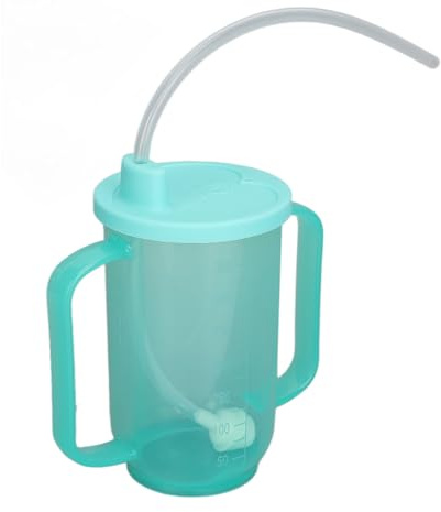 Bebida Para Convalecientes Para Adultos, Vaso Para Sorber Para Adultos De 350 Ml, Vaso Para Alimentación Para Convalecientes Seguro, Resistente Al Calor, A Prueba De Fugas, Con Pajita Extendida Para P