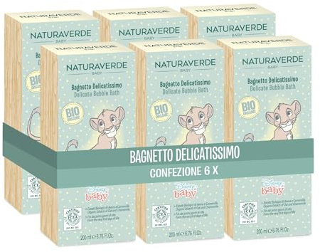 Naturaverde | Baby-BIO-Disney-Ultra Delicate Bath, 6x 200ml
