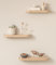 Kazai.® Mensole da Muro Set 'Toke' | 3 Mensola da Parete in Impiallacciato di Legno Vero | Scaffale in Legno Design per Decorazione e Organizzazione Bagno, Soggiorno, Cucina, Camera | Quercia, bianco