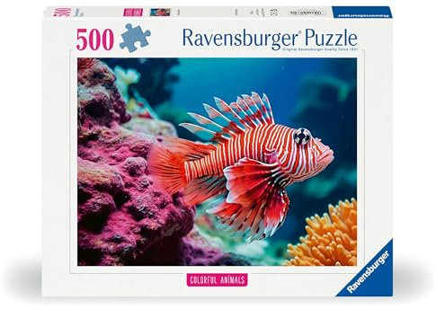 Ravensburger - Puzzle 500 Pezzi Pesce Scorpione​ | Puzzle Per Adulti E Tutta La Famiglie | Dimensione Di 49x36 Cm | Regalo Adulti | Regali Natale