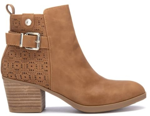 REFRESH - Botín Mujer Camel - Calzado Cómodo y Versátil - Moda casual - Modelo 17262302 (Talla 38)