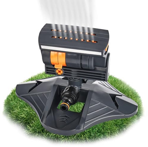 YHNDECO 16 Ugelli Irrigatore per Prato e Giardino 4 Modalità Oscillante Automatico Quadrato per Superfici - Sistema di Irrigazione