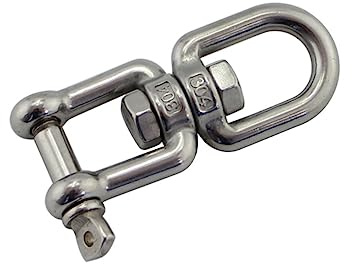 NULYLU 2piezas Grillete Giratorio De Metal Eslabón Giratorio Práctico y Duradero Gancho Para Colgar Objetos Pequeños Manualidades y Organizacion
