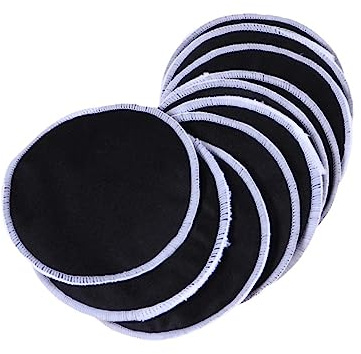 VICASKY 10 Stück Wiederverwendbare Make Up Entferner Pads aus Bambusfaser Sanfte Reinigungs Tücher für Augen und Gesichtsmakeup für Empfindliche Haut und Nachhaltige Schönheitspflege