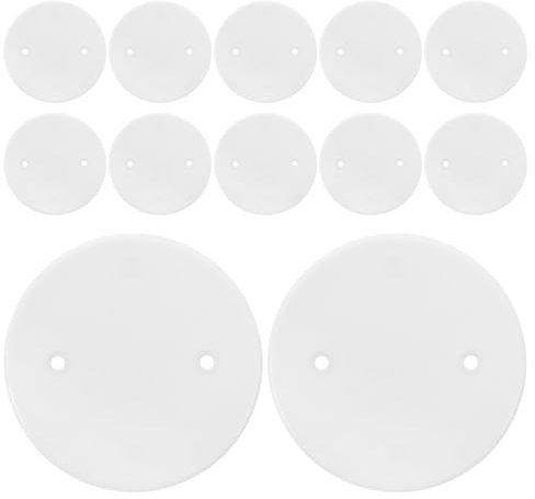 BIUDECO Lot de 25 Plaques de Protection Octogonales Blanches pour Prise et Câble au Plafond Cache-Câble Étanche Cache-Prise Vierge pour Maison Bureau et Gestion Électrique des Câbles