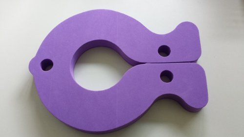 Babysplash Schwimmbrett Fisch 400x300x38mm Fisch Baby Kleinkind Erwachsene (Lila Violett Purple)