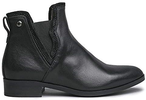 NEROGIARDINI Stivaletto punta affusolata e borchiette