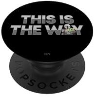 PopSockets Star Wars The Mandalorian Mando & the Child This Is The Way PopSockets PopGrip: Swappable Grip for Phones & Tablets