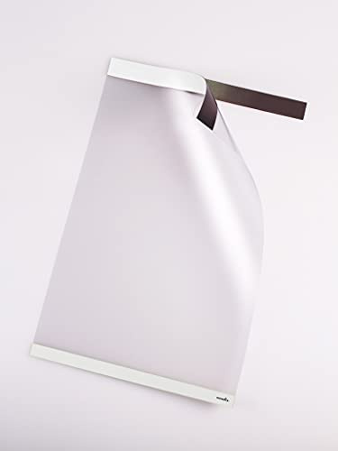 PosterFix A3 Vertical Posterhalter und Posterhalter mit abnehmbarem Kleberahmen und Magnetverschluss, Hüllen und Rahmen für Poster, Wände und Schaufenster, 5 Stück (weiß)