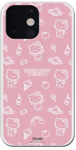 Personalaizer Cover per iPhone 13 Mini - Hello Kitty patron sobre rosa