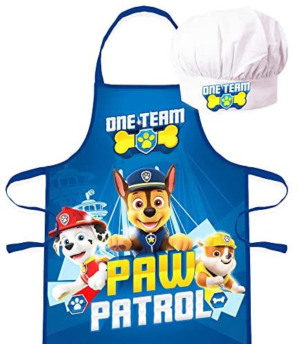 Sorrisini Grembiule Cucina Bambini, Set Chef Vestito Cuoco Bambino, Grembiule con Cappello Chef regolabile per dipingere da pittura, Costume Cuoco